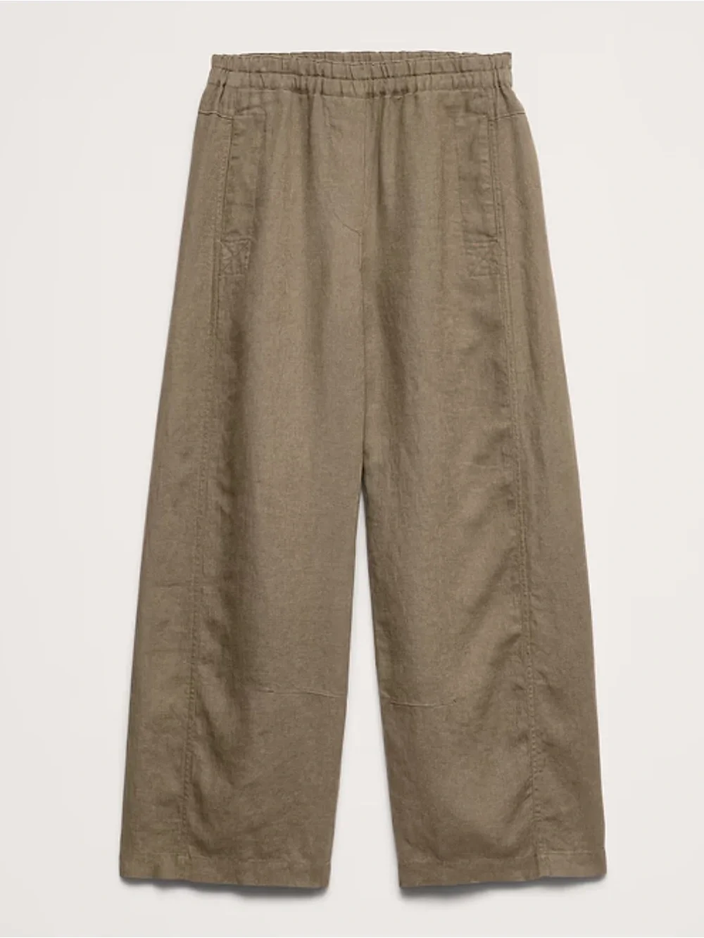 Banana Republic Mid-Rise Relaxed Painter Pull-On Pant in Linen